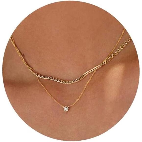 Jewelry - Diamond Necklaces for Women, Dainty 14k Gold/Sterling Silver Choker Necklace